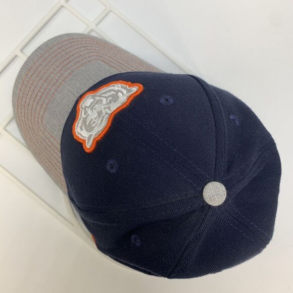 Chicago Bears New Era 39Thirty Fitted M/L Blue Embroidered Bear Cap Hat(H10) - Picture 5 of 16